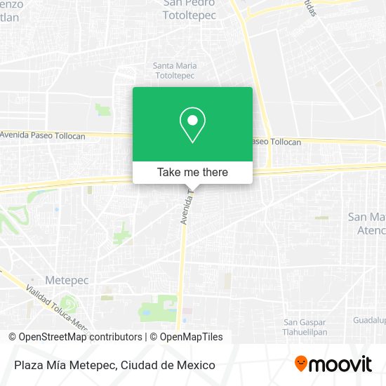 Plaza Mía Metepec map