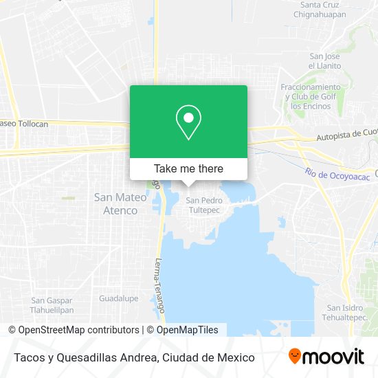 Tacos y Quesadillas Andrea map