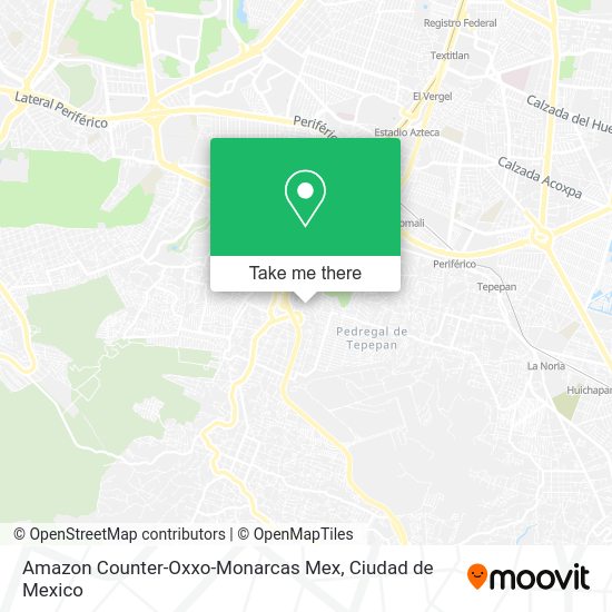 Amazon Counter-Oxxo-Monarcas Mex map