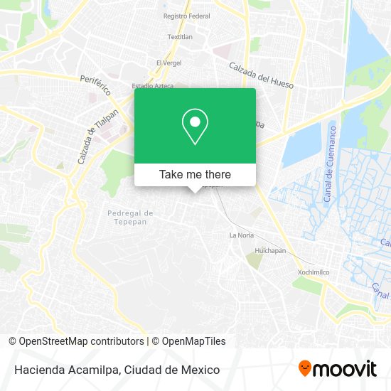 Hacienda Acamilpa map
