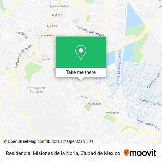 Mapa de Residencial Misiones de la Noria