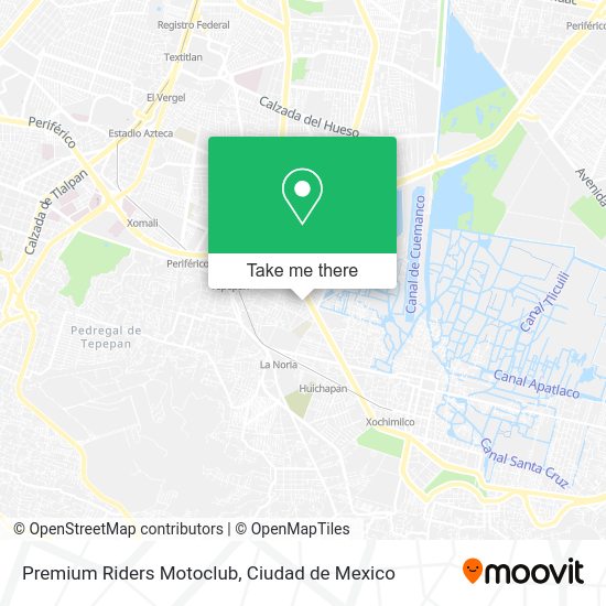 Mapa de Premium Riders Motoclub