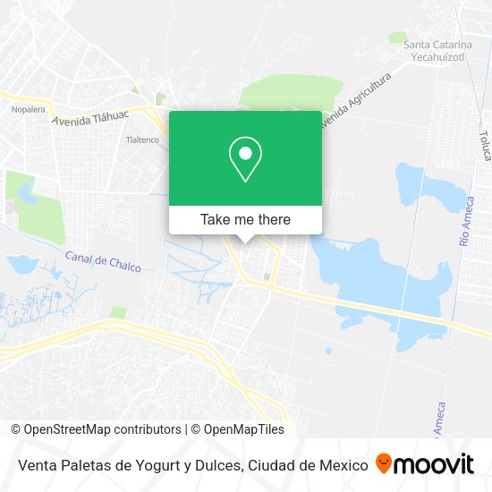 Venta Paletas de Yogurt y Dulces map