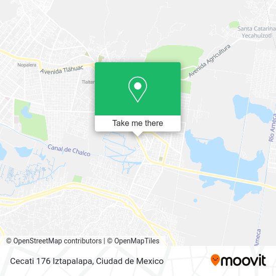 Cecati 176 Iztapalapa map