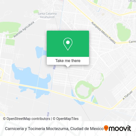 Mapa de Carniceria y Tocinería Moctezuma