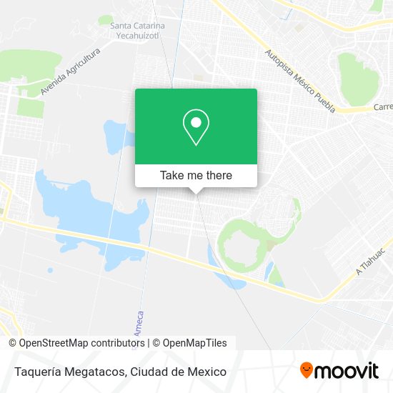 Mapa de Taquería Megatacos