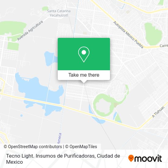 Mapa de Tecno Light. Insumos de Purificadoras