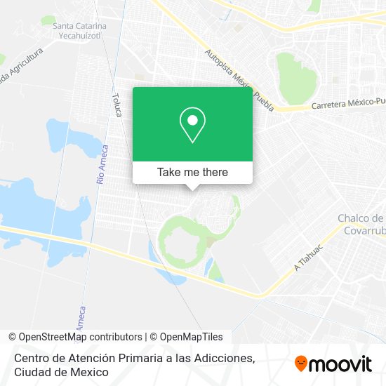Centro de Atención Primaria a las Adicciones map