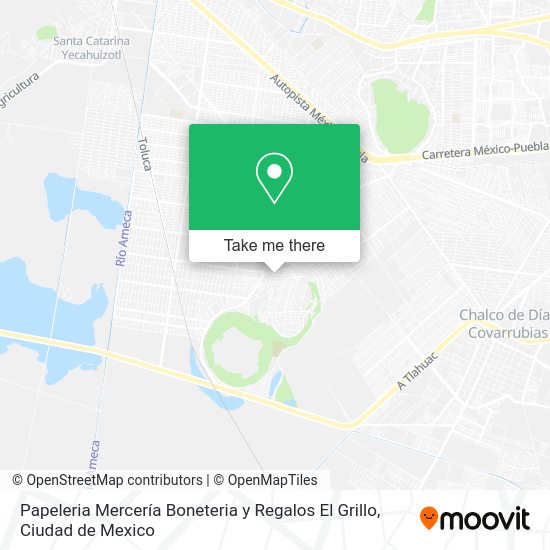 Mapa de Papeleria Mercería Boneteria y Regalos El Grillo