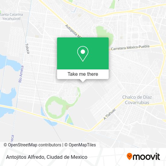 Antojitos Alfredo map