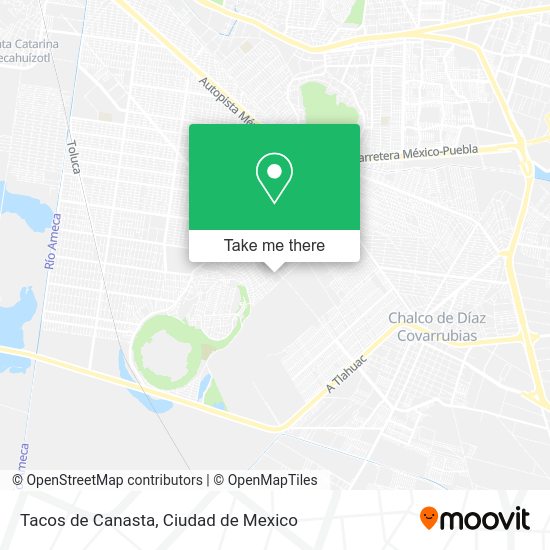 Mapa de Tacos de Canasta