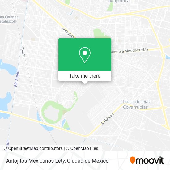 Mapa de Antojitos Mexicanos Lety
