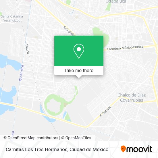Carnitas Los Tres Hermanos map