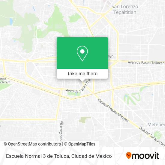 Escuela Normal 3 de Toluca map