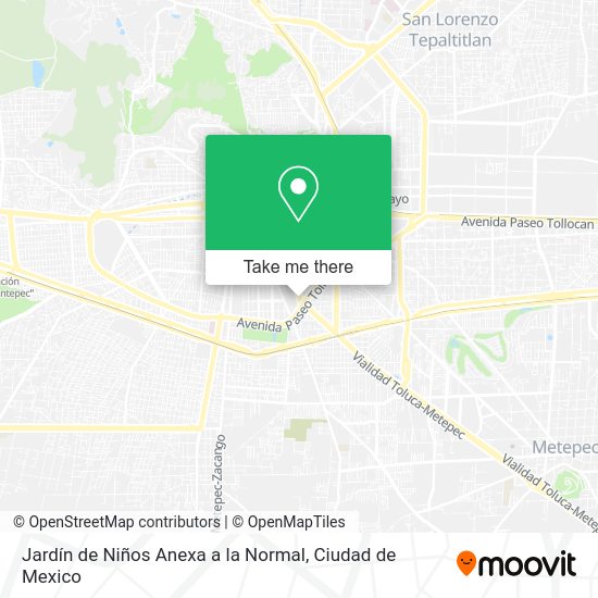 Jardín de Niños Anexa a la Normal map