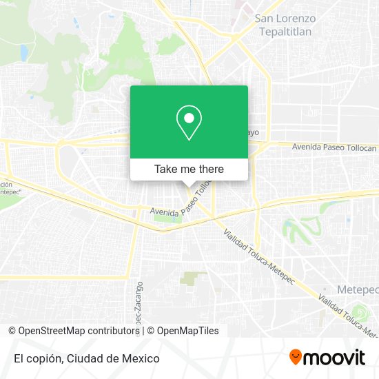 Mapa de El copión