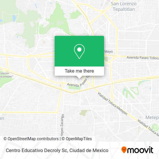 Mapa de Centro Educativo Decroly Sc