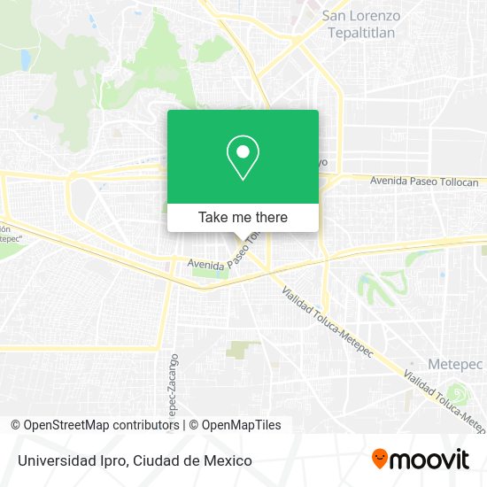Mapa de Universidad Ipro