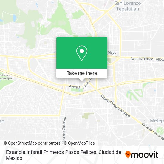 Estancia Infantil Primeros Pasos Felices map