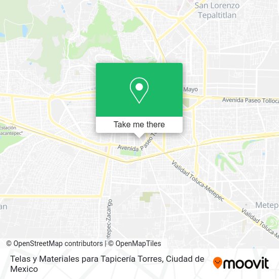 Telas y Materiales para Tapicería Torres map