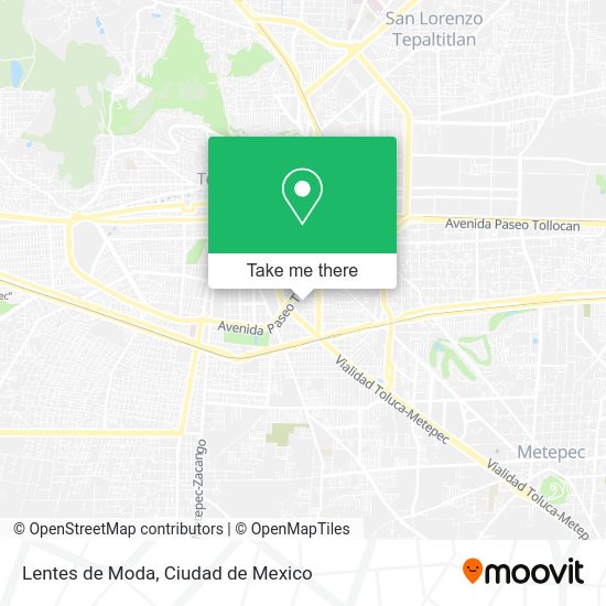 Mapa de Lentes de Moda