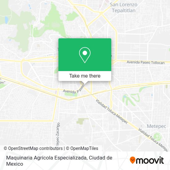 Mapa de Maquinaria Agrícola Especializada