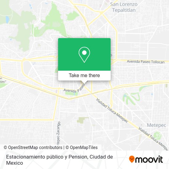 Mapa de Estacionamiento público y Pension