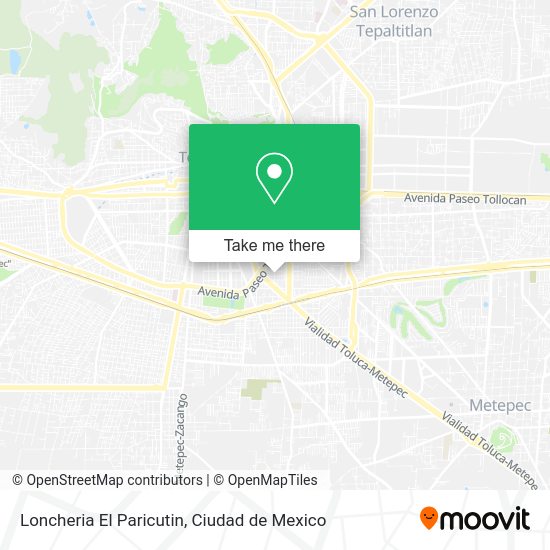 Loncheria El Paricutin map