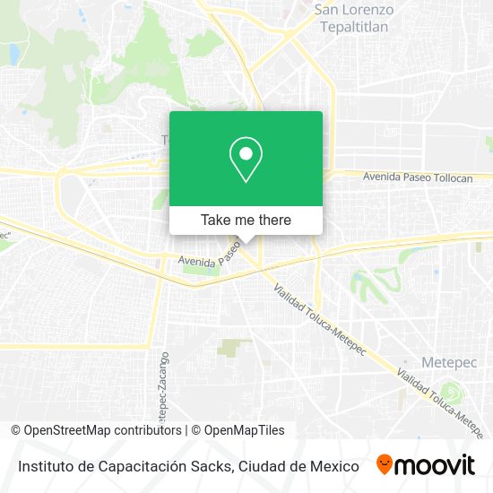 Instituto de Capacitación Sacks map
