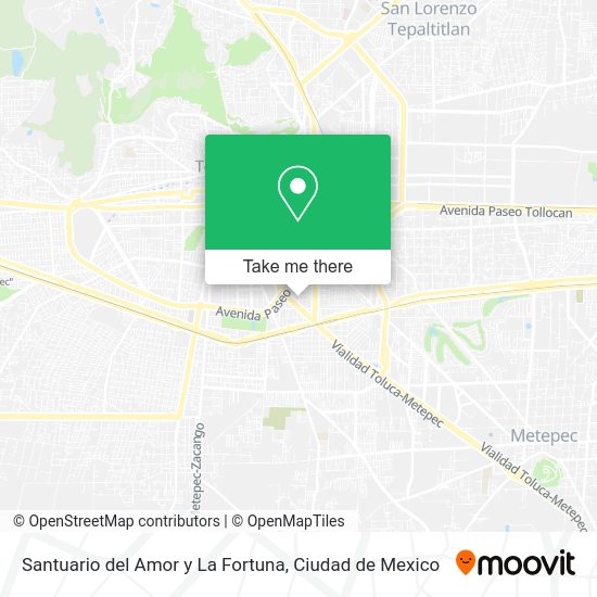 Santuario del Amor y La Fortuna map