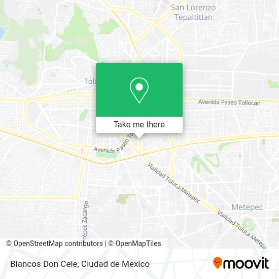 Blancos Don Cele map