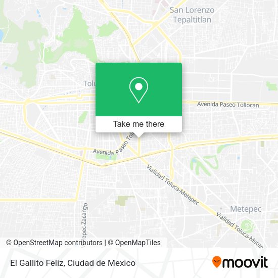 El Gallito Feliz map