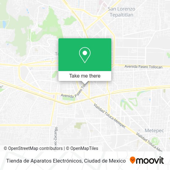 Mapa de Tienda de Aparatos Electrónicos