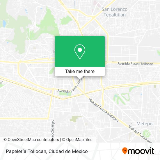 Papelería Tollocan map