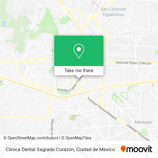 Mapa de Clinica Dental Sagrado Corazón