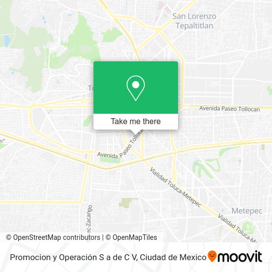 Promocion y Operación S a de C V map