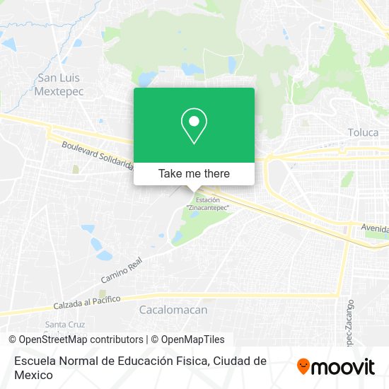 Escuela Normal de Educación Fisica map