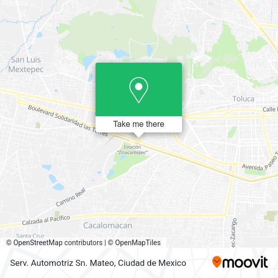 Mapa de Serv. Automotriz Sn. Mateo