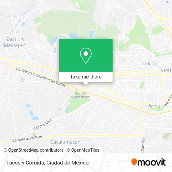 Tacos y Comida map