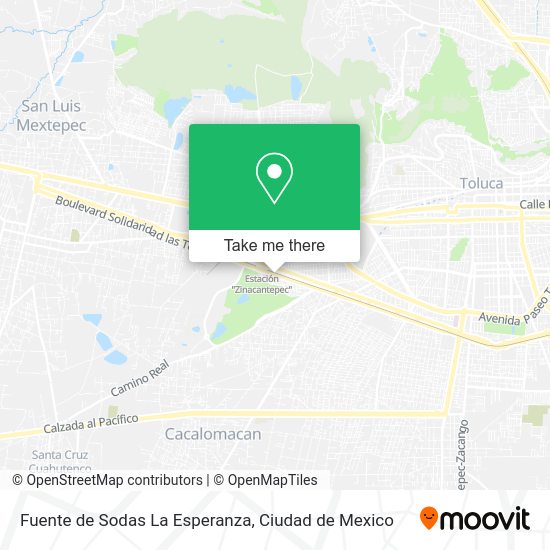 Mapa de Fuente de Sodas La Esperanza