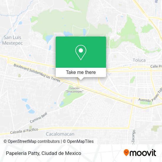 Papelería Patty map