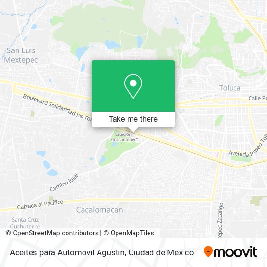 Aceites para Automóvil Agustín map