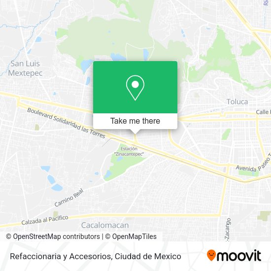 Refaccionaria y Accesorios map