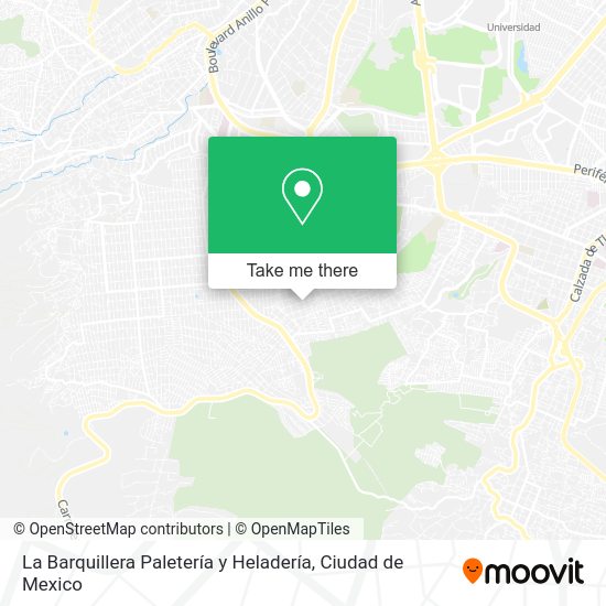 Mapa de La Barquillera Paletería y Heladería