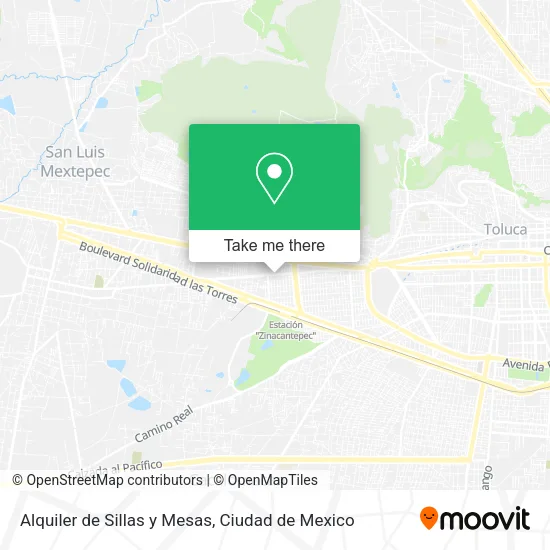 Alquiler de Sillas y Mesas map