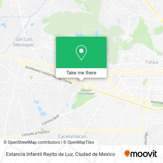 Mapa de Estancia Infantil Rayito de Luz
