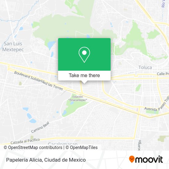 Mapa de Papelería Alicia