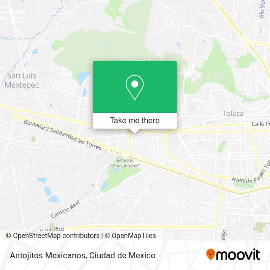 Antojitos Mexicanos map