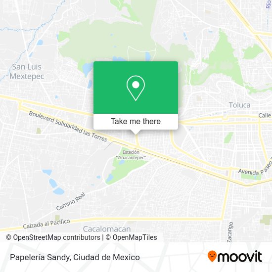 Papelería Sandy map