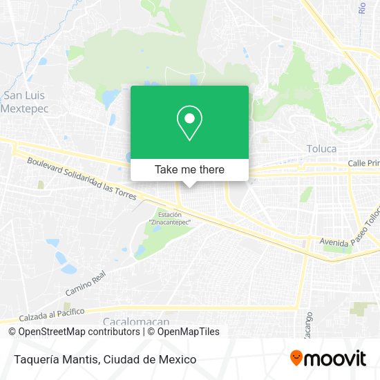 Taquería Mantis map
